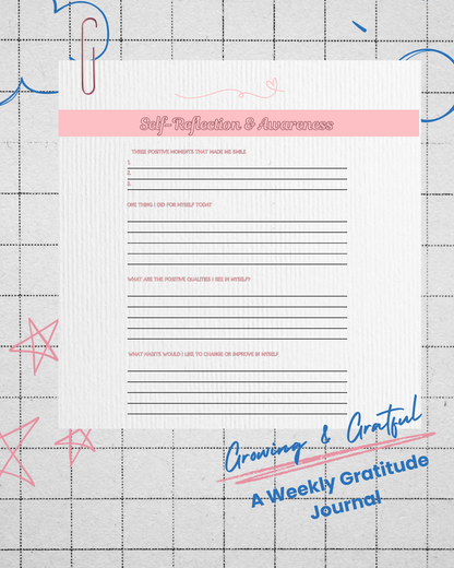Grateful and Growing: A Gratitude Journal for Teens and Women