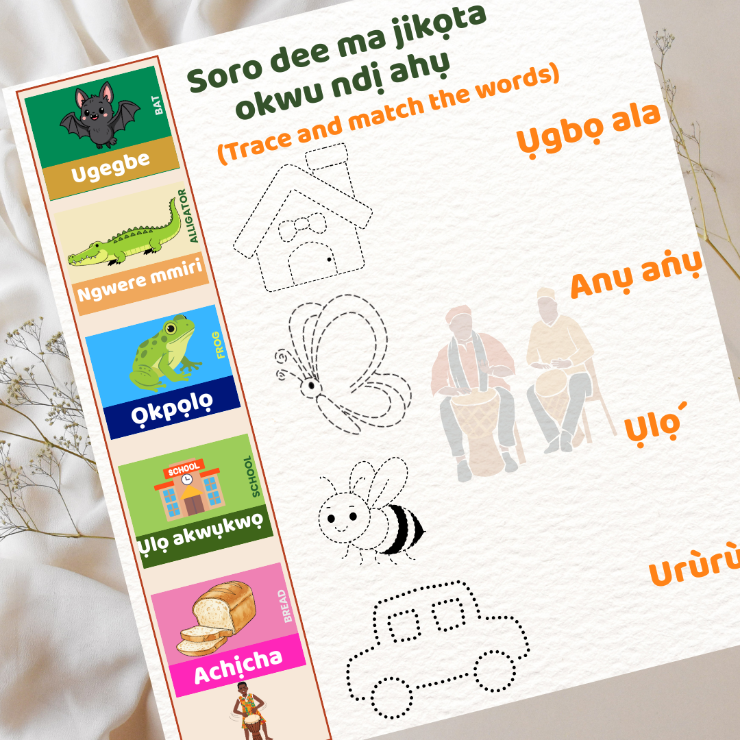 Bịa mụta Igbo soro m | Come Learn Igbo with me | For Kids Ages 3 to 5 | QR code include for sound and pronunciation