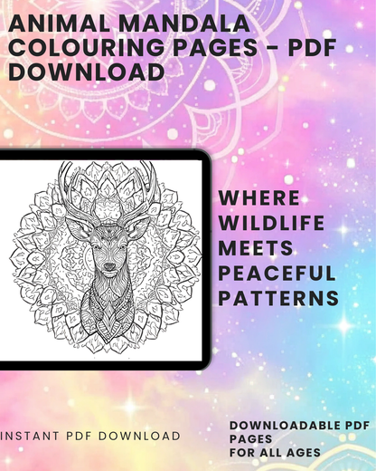 The Animal Mandala Colouring Book