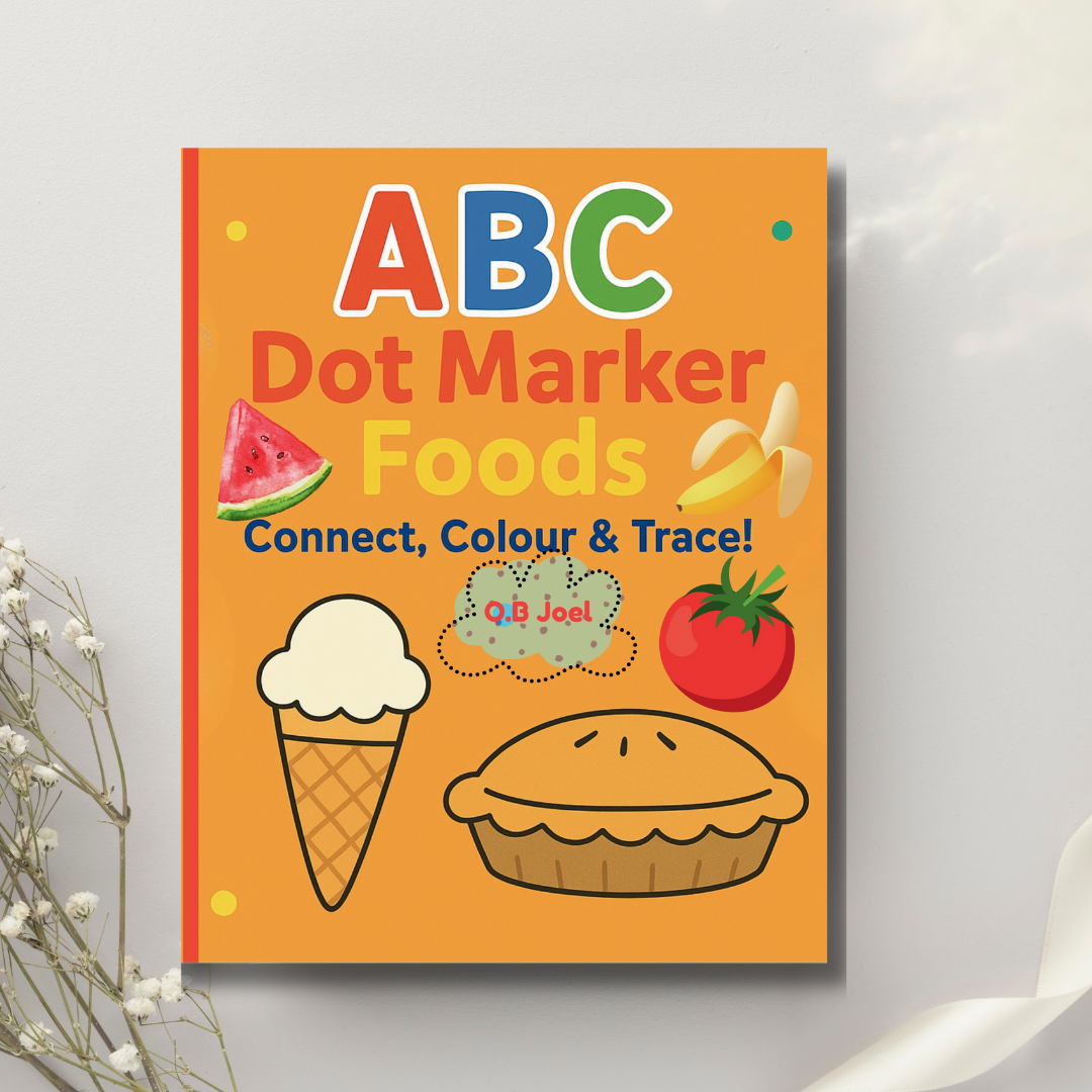 ABC Dot Marker Foods: Connect, Colour & Trace