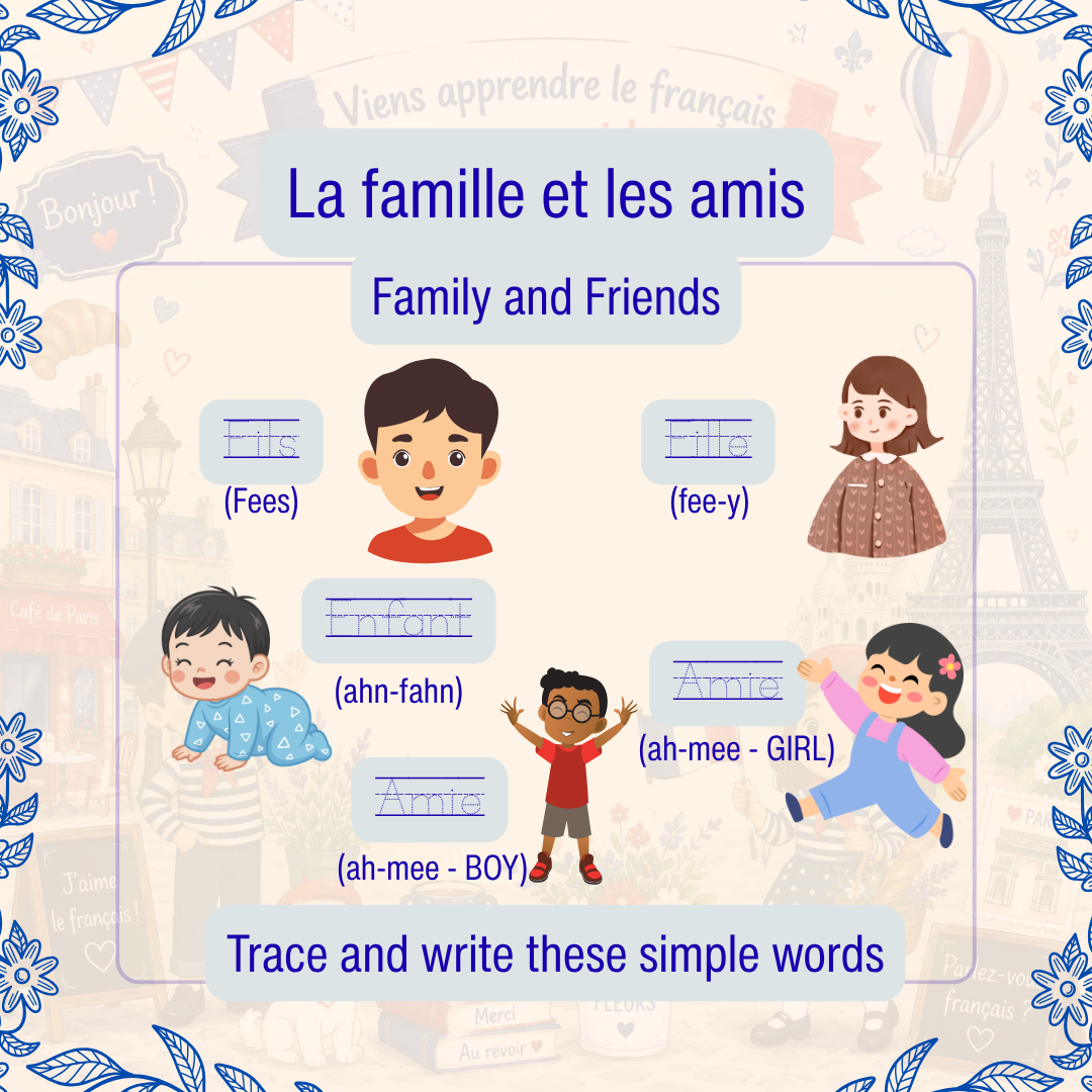 Viens apprendre le français avec moi ! For Kids Ages 5-7