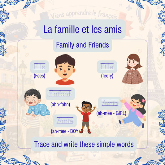 Viens apprendre le français avec moi ! For Kids Ages 5-7