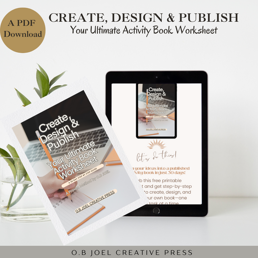 Create, Design & Publish - The Ultimate Activity Book Workbook - A 30 Day Step-by-Step Guide to Starting an Activity Books Business | Free Download