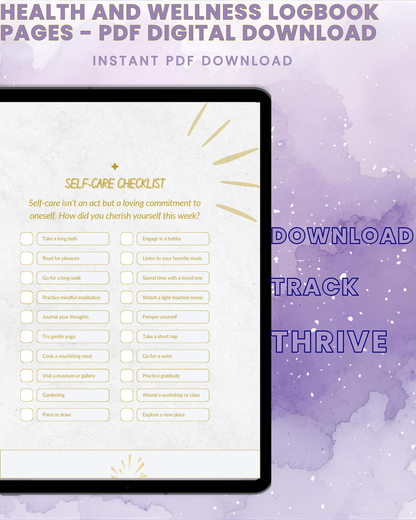 The Health & Wellness Logbook