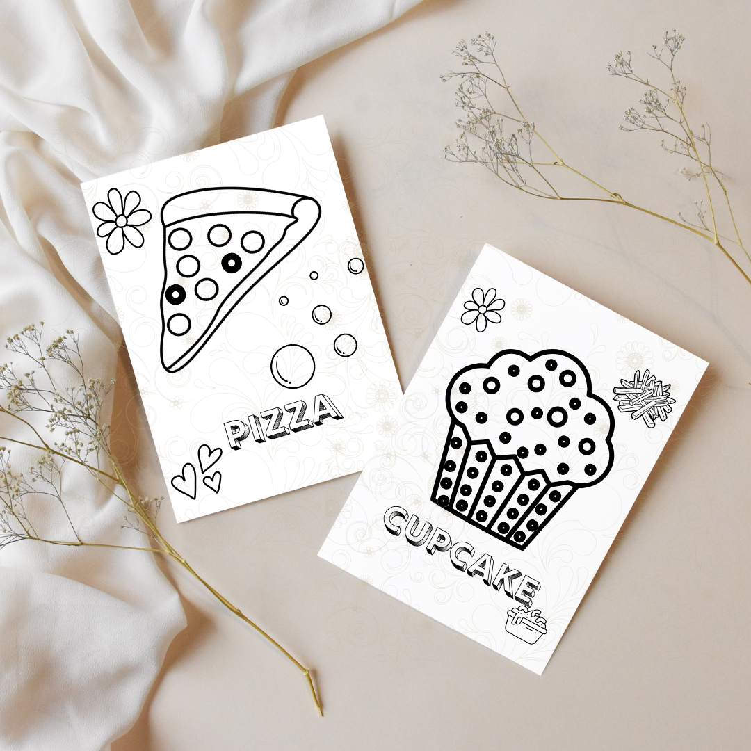 ABC Dot Marker Foods: Connect, Colour & Trace