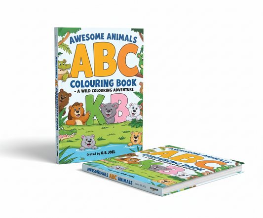 Awesome Animals ABC Colouring Book for Kids