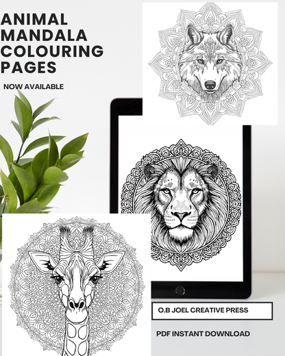 The Animal Mandala Colouring Book