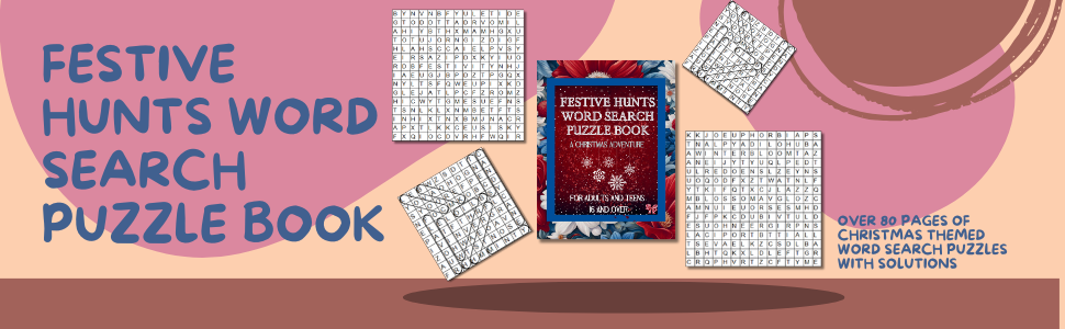 Festive Hunts Christmas Themed Word search Puzzle Book