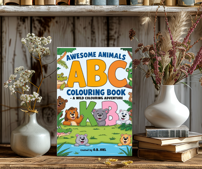 Awesome Animals ABC Colouring Book for Kids