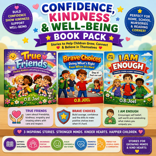 Confidence, Kindness & Well-Being Book Pack - 3 Children's Books