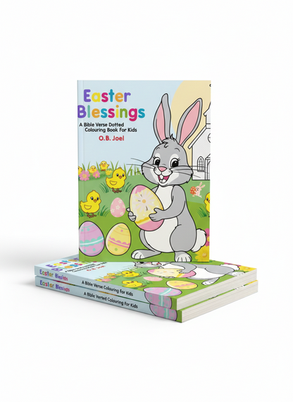 Easter Blessings: A Bible Verse Dotted Colouring Book