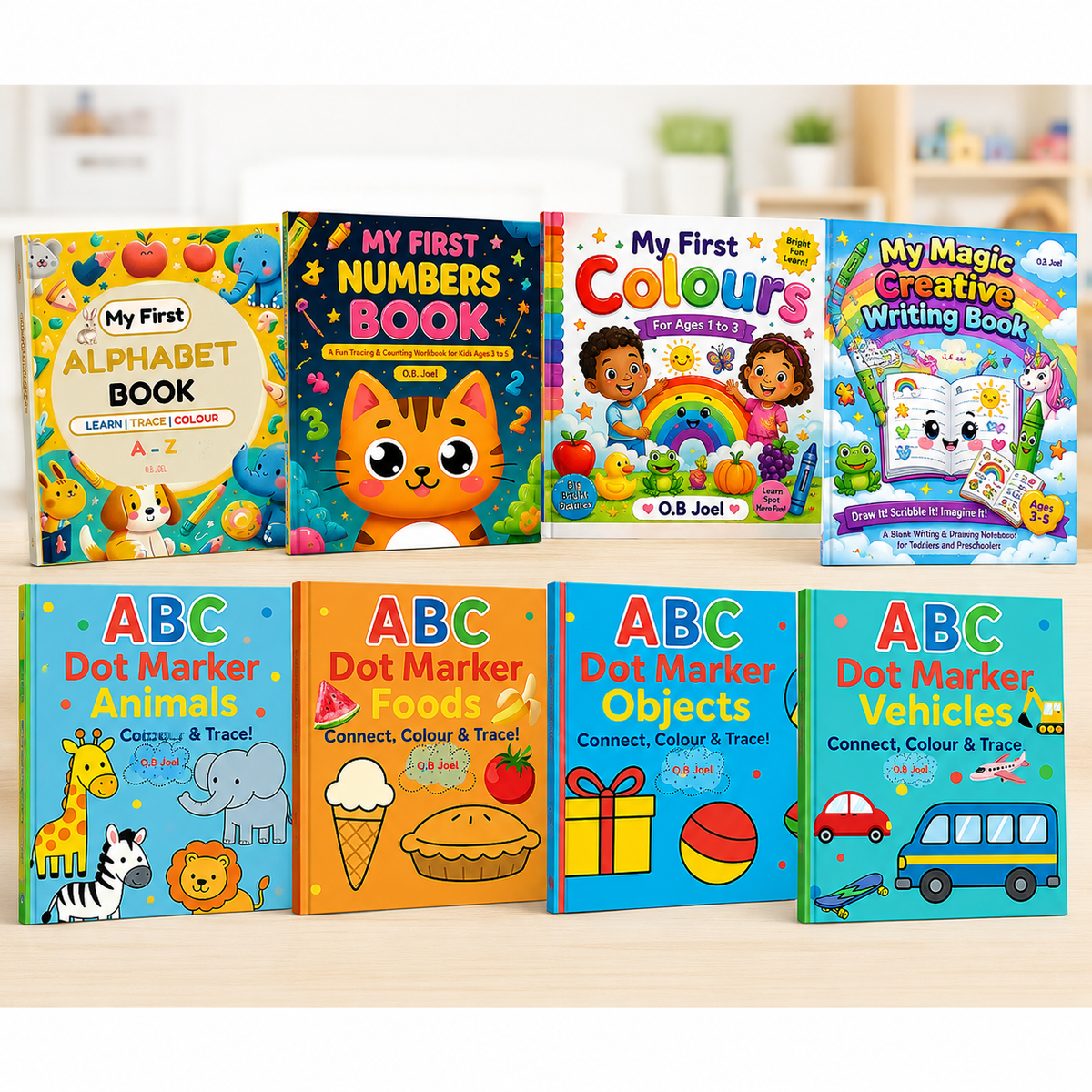 Early Years Starter Pack – 8 Educational Activity Books (Ages 1–5)