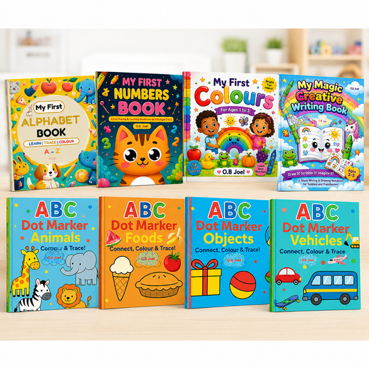 Early Years Starter Pack – 8 Educational Activity Books (Ages 1–5)