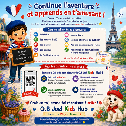 Viens apprendre le français avec moi ! For Kids Ages 5-7