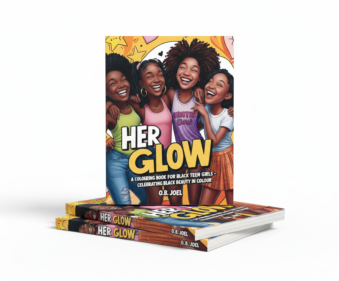 Her Glow Colouring Book for Black Teen Girls: A Celebration of Black Teen Girls in Colour