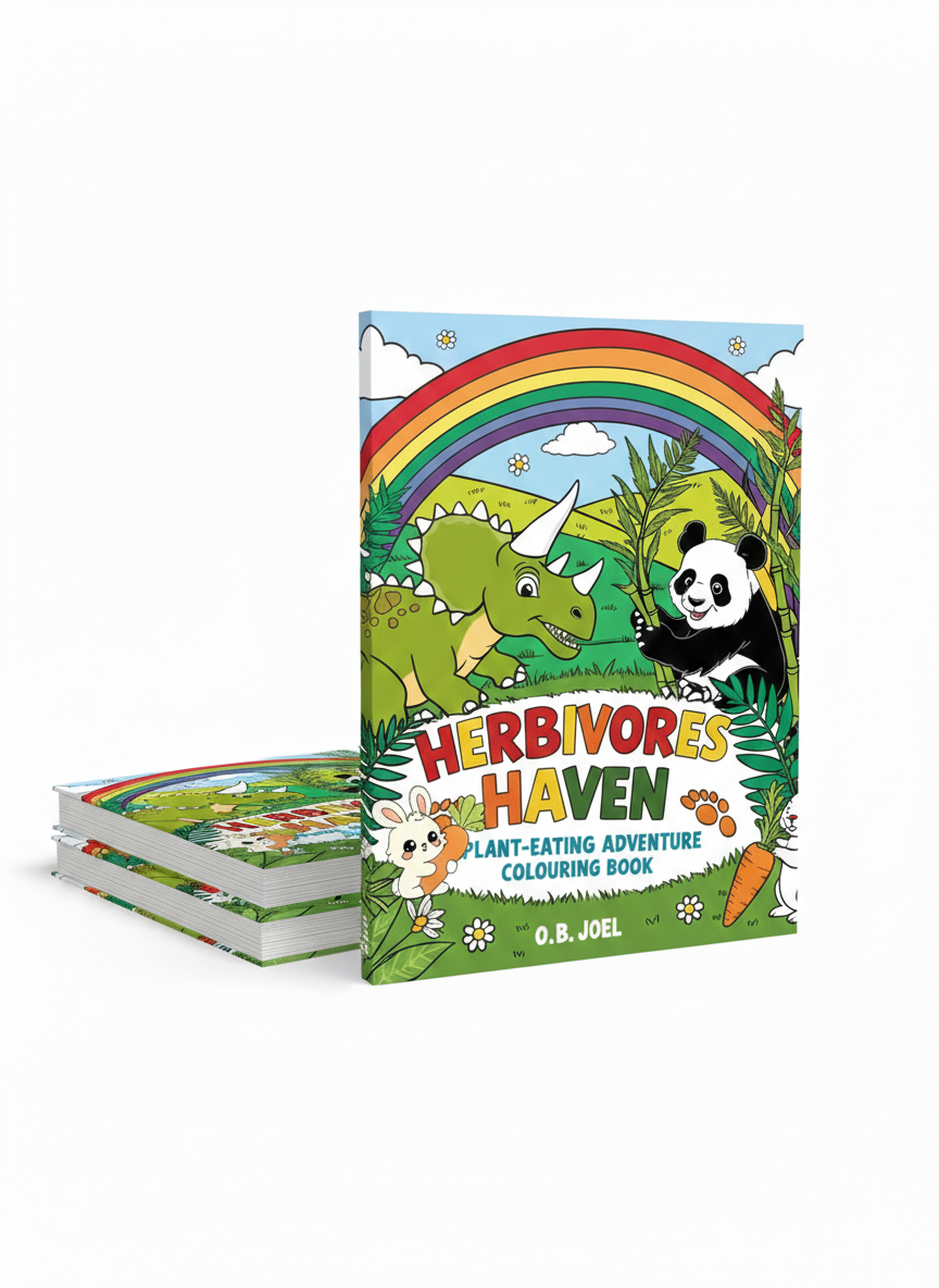 Herbivores Haven Colouring Book: A Plant-Eating Colouring Book