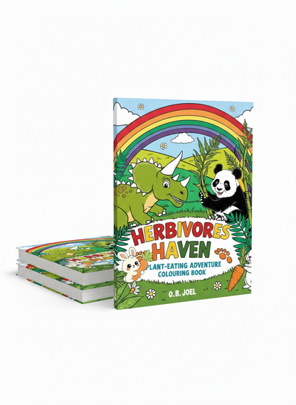 Herbivores Haven Colouring Book: A Plant-Eating Colouring Book