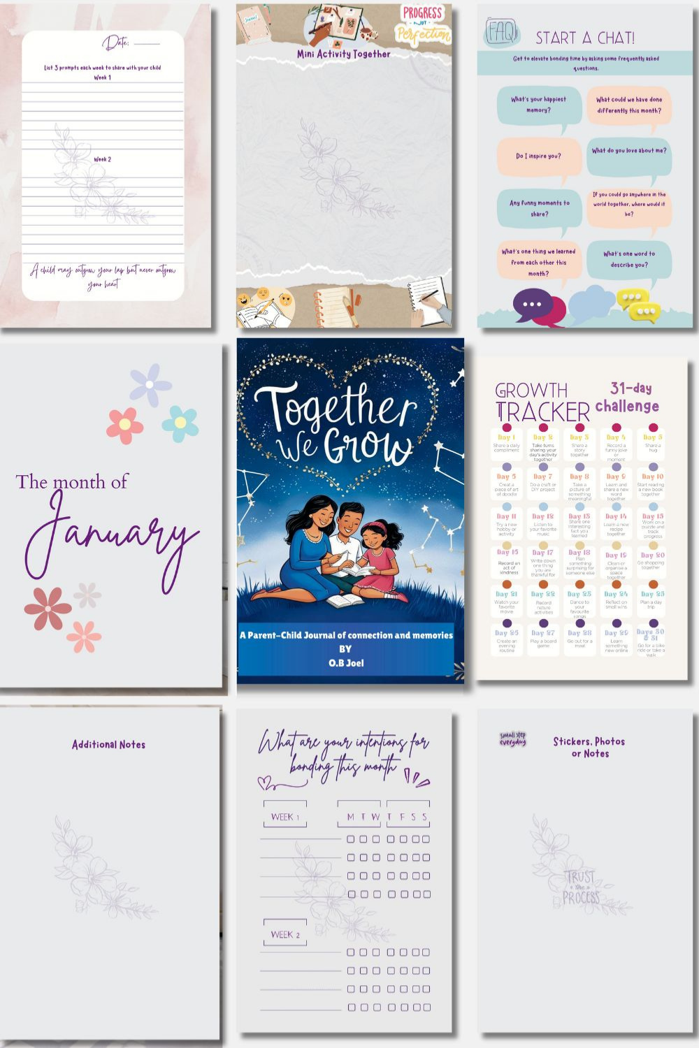Together We Grow: A Parent-Child Relationship Journal