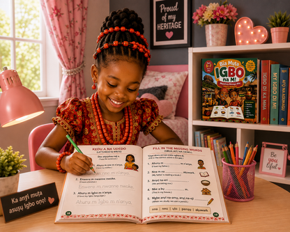 Mụta Asụsụ Igbo Mụ Na M - Akwụkwọ Mmega for Kids Ages 5 to 7