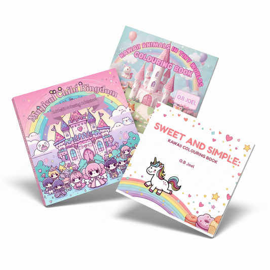 The Ultimate Kawaii Colouring Bundle: Cute, Bold & Relaxing Designs for All Ages!