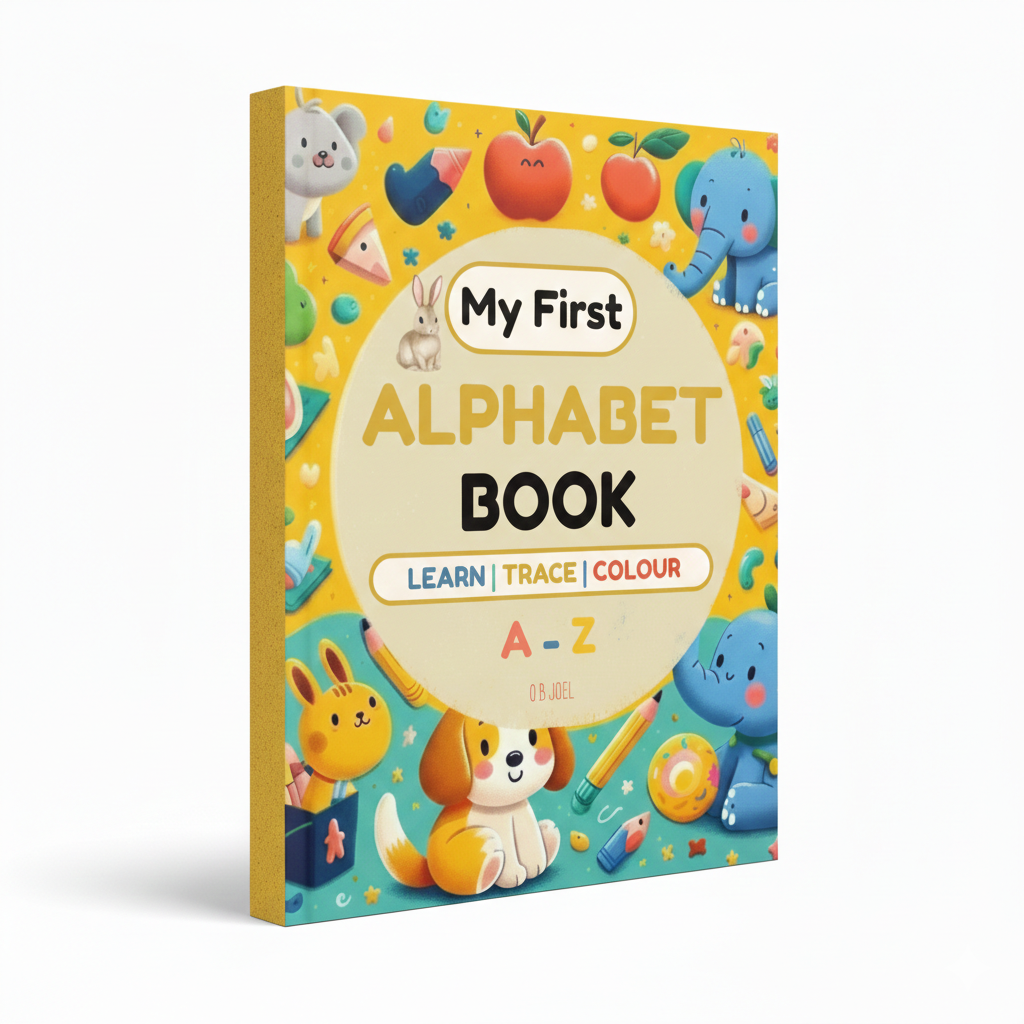 My First Alphabet Book: Learn, Trace and Colour For Kids ages 2 to 5