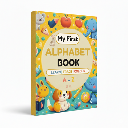 My First Alphabet Book: Learn, Trace and Colour For Kids ages 2 to 5