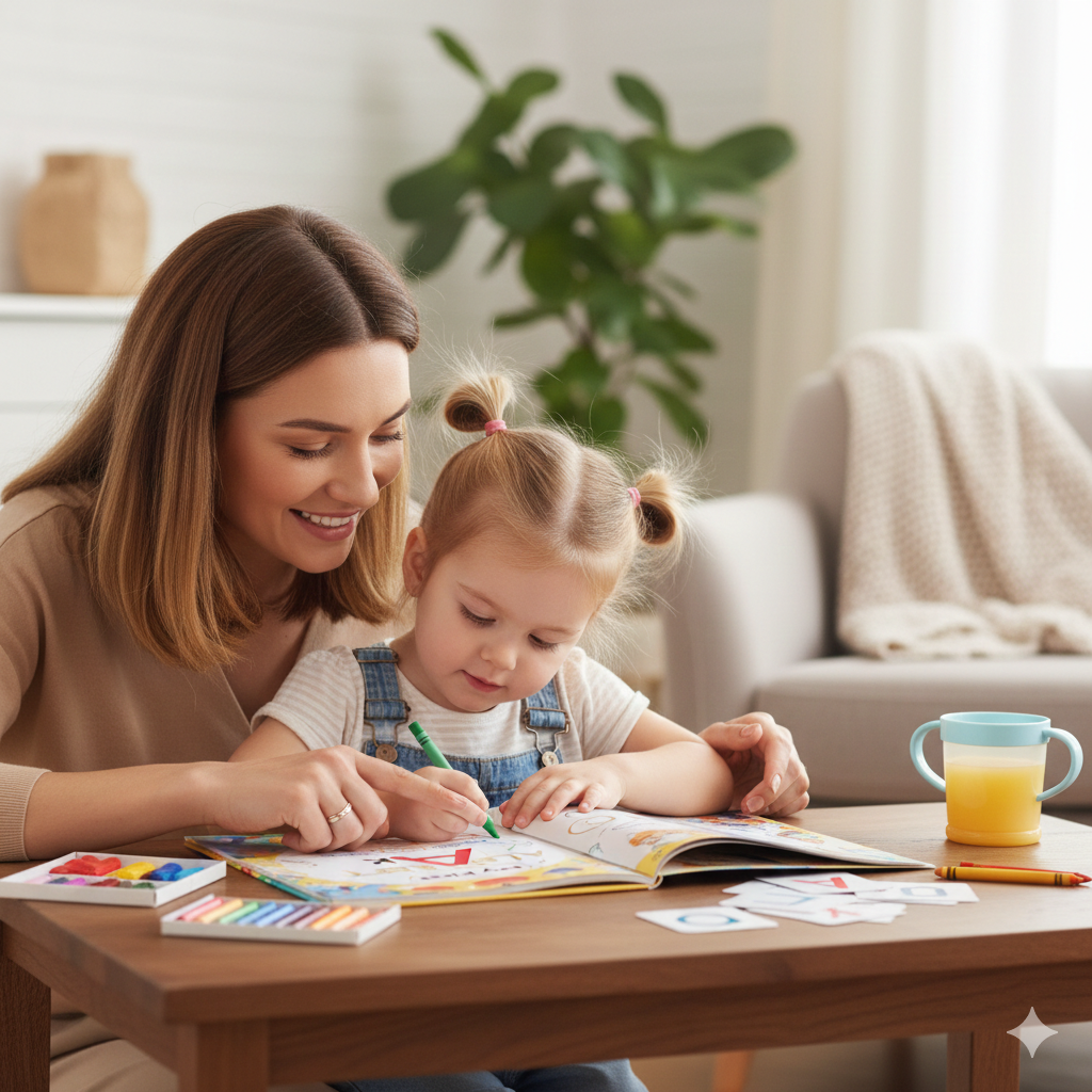 My First Alphabet Book: Learn, Trace and Colour For Kids ages 2 to 5