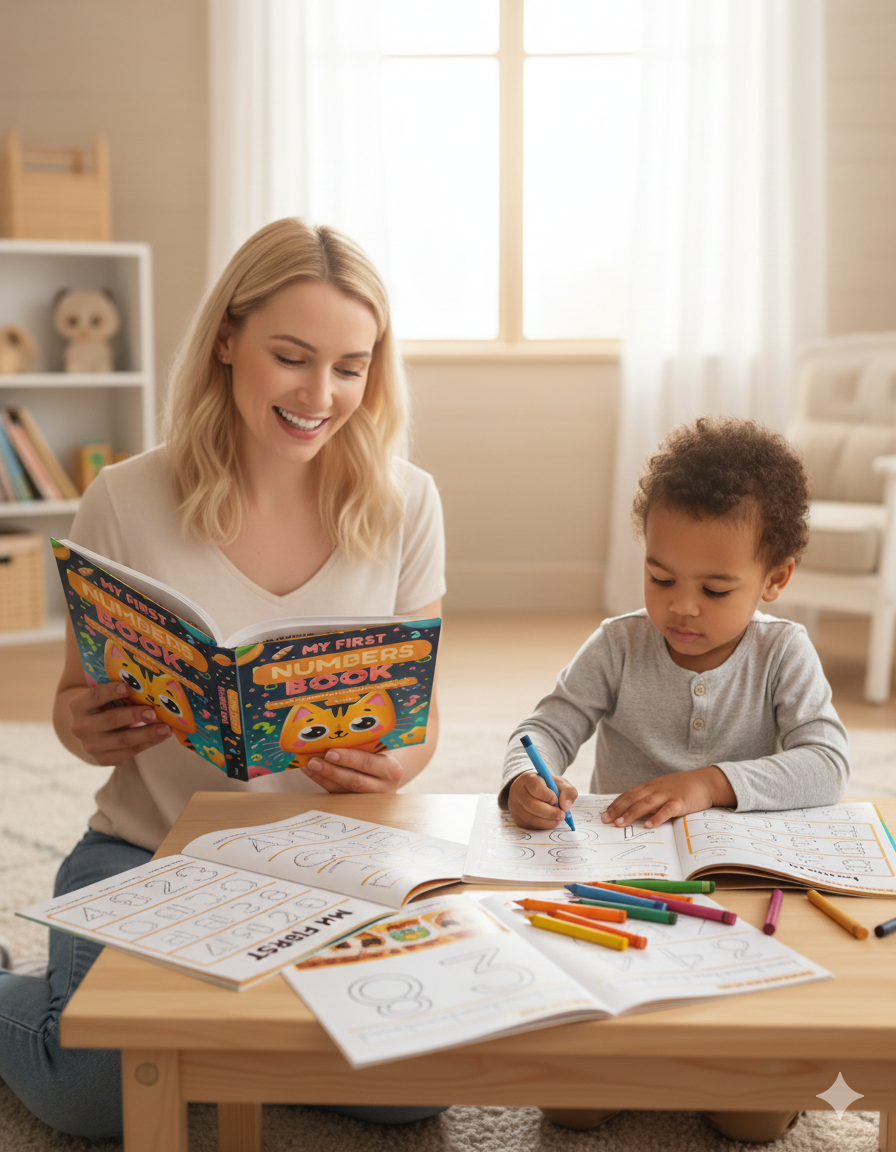 My First Numbers Tracing Book: A Fun Number Tracing; Counting Workbook for Kids Ages 3–5