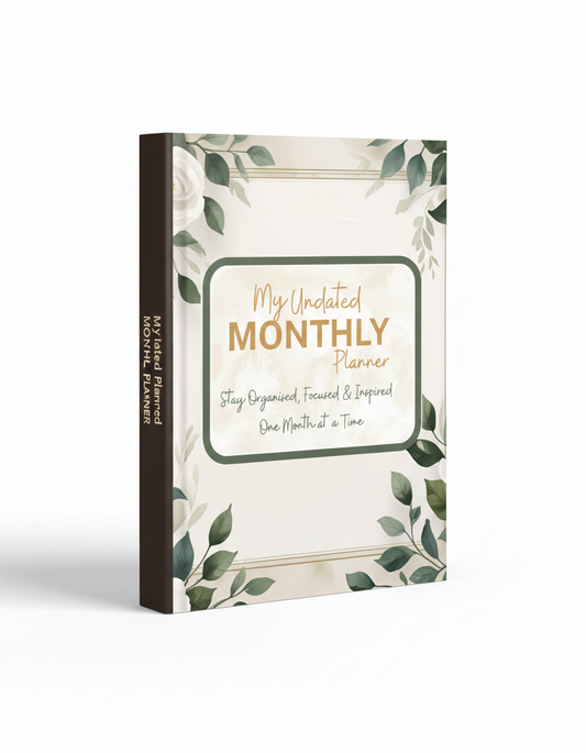 My Monthly Planner - Undated Goal Planner | Habit Tracker | Gratitude Journal | Productivity Organiser