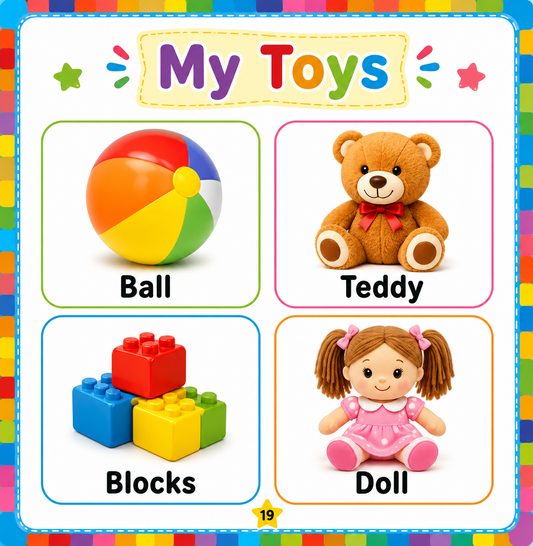 My First Words: First Words Book for Toddlers Ages 1–3