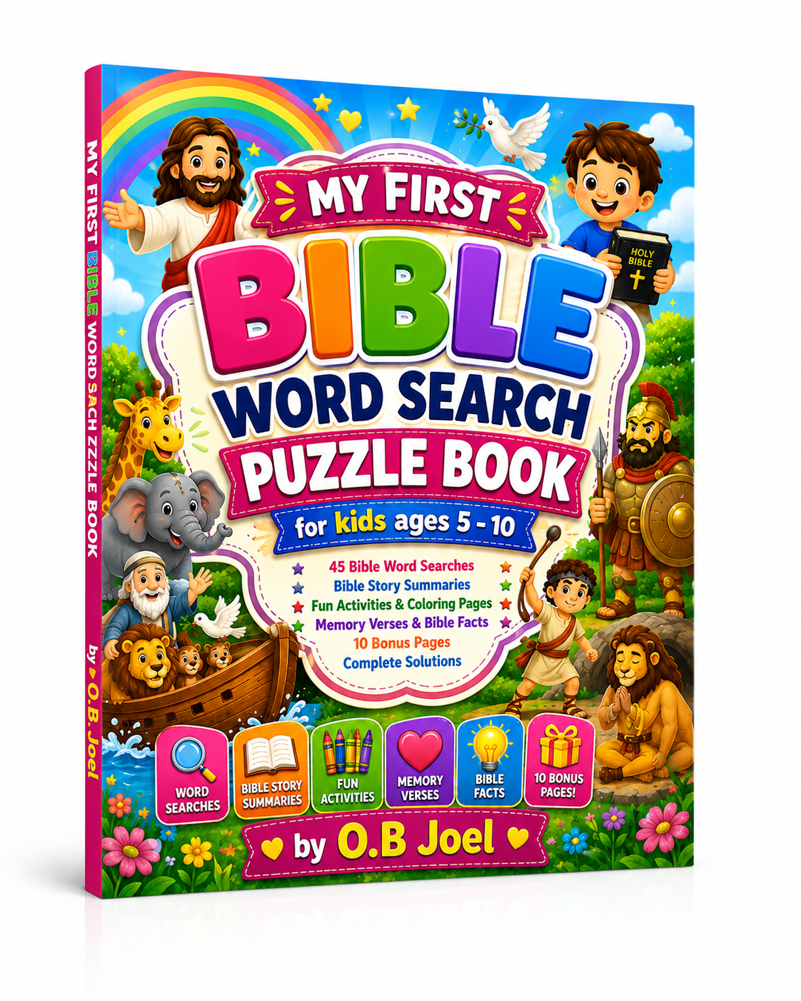 My First Bible Word Search Puzzle Book For Kids Ages 5 to 10