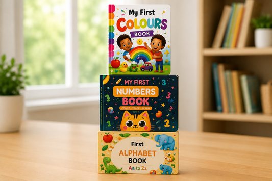 First Learning Pack – Alphabet, Numbers & Colours – 3 Educational Books