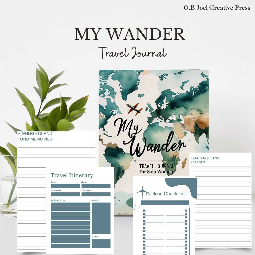 My Wander Travel Journal For Solo Women