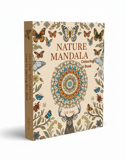 Nature Mandala Colouring Book