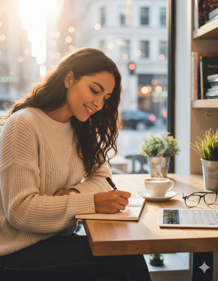 Notes and Notions Red and White Lined Notebook
