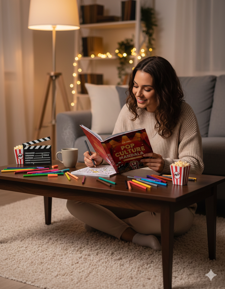 Pop Culture Mandala Colouring Book