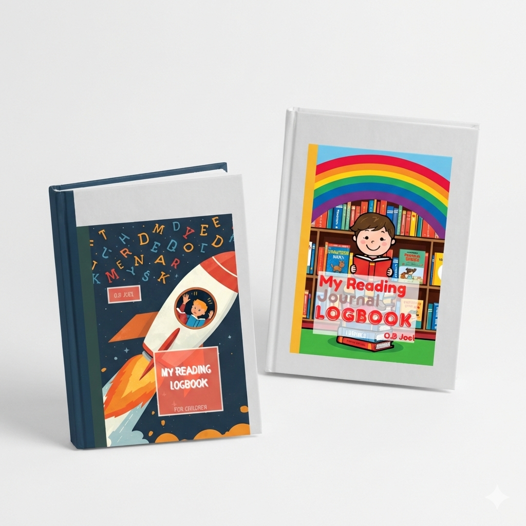Reading Journal Logbook Bundles for Boys & Girls | Fun Kids Book Tracker & Reading Record