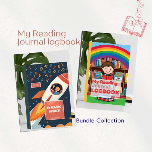Reading Journal Logbook Bundles for Boys & Girls | Fun Kids Book Tracker & Reading Record