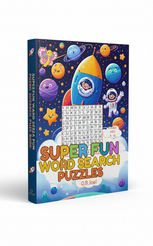 Super Fun Word Search Puzzles for Kids Ages 5–10
