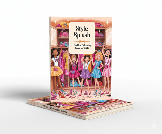 Style Splash Fashion Colouring Book For Girls