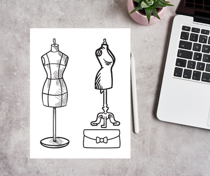Style Splash Fashion Colouring Book For Girls