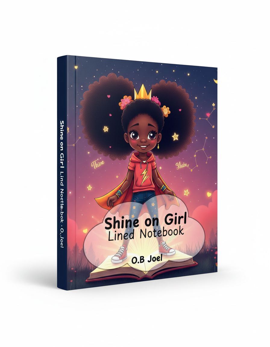 Shine On Girl Lined Notebook