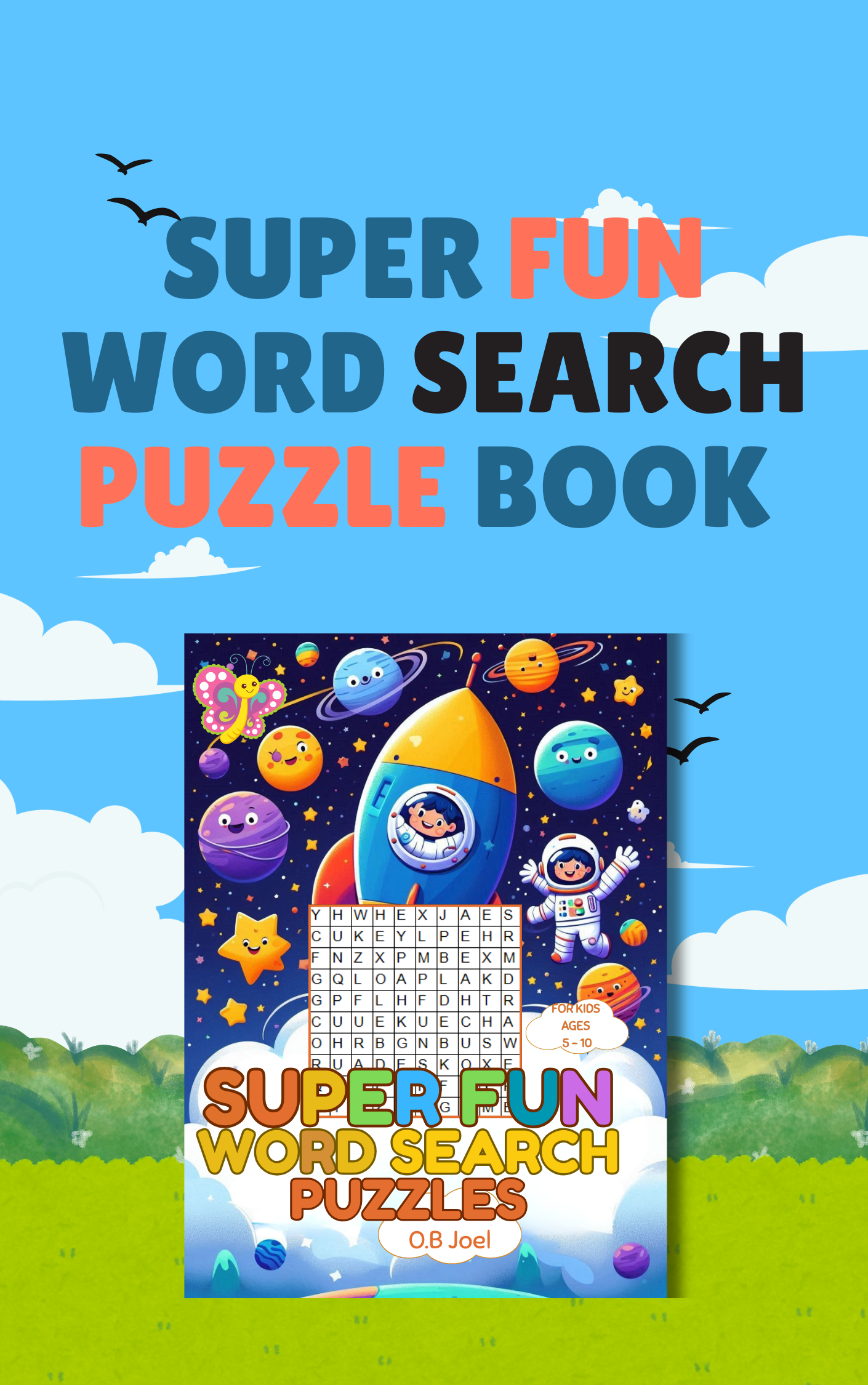 Super Fun Word Search Puzzles for Kids Ages 5–10
