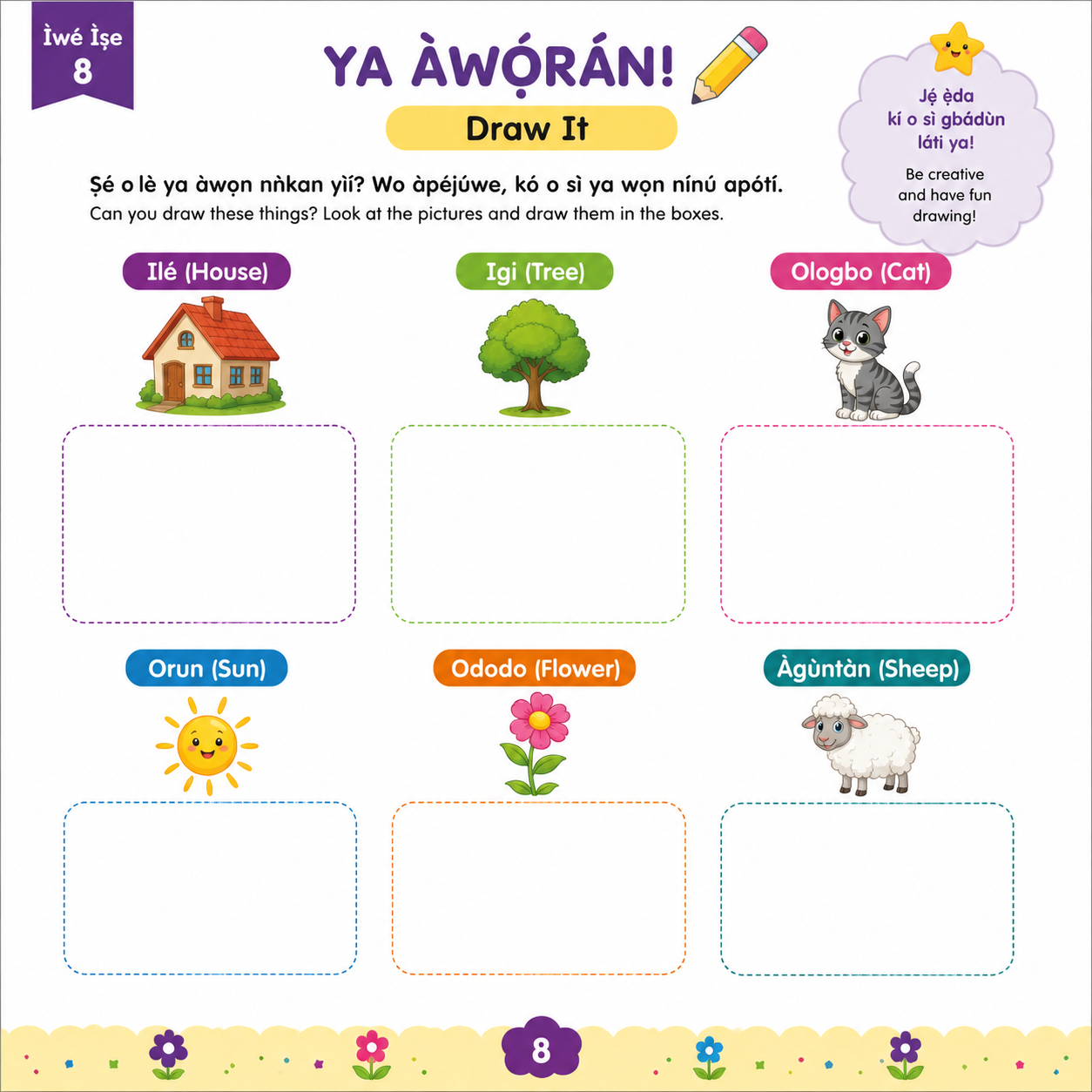 Ka Kọ́ Yorùbá Pẹ̀lú Mi Ìwé Ìṣe For Kids Ages 5 to 7