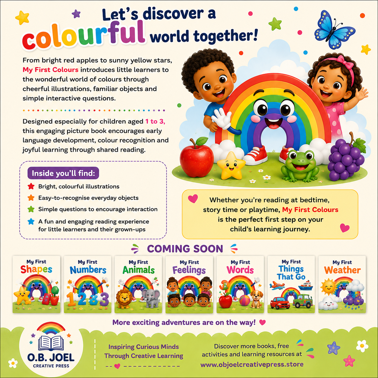 My First Colours For Kids Ages 1 to 3