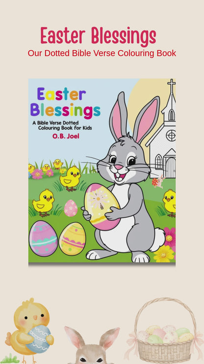 Easter Blessings: A Bible Verse Dotted Colouring Book