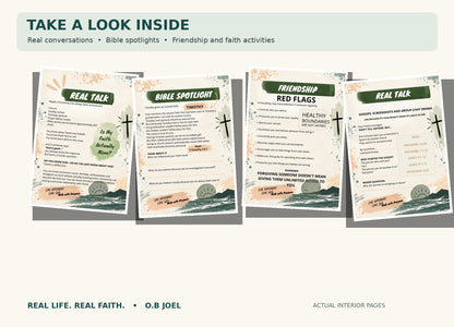 Real Life, Real Faith: A Christian Activity Book For Navigating Teenage Life with God