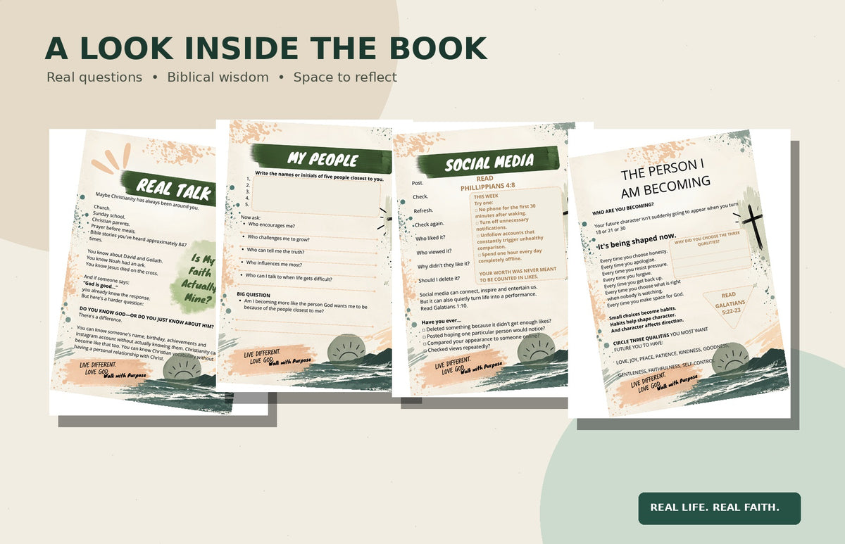 Real Life, Real Faith: A Christian Activity Book For Navigating Teenage Life with God