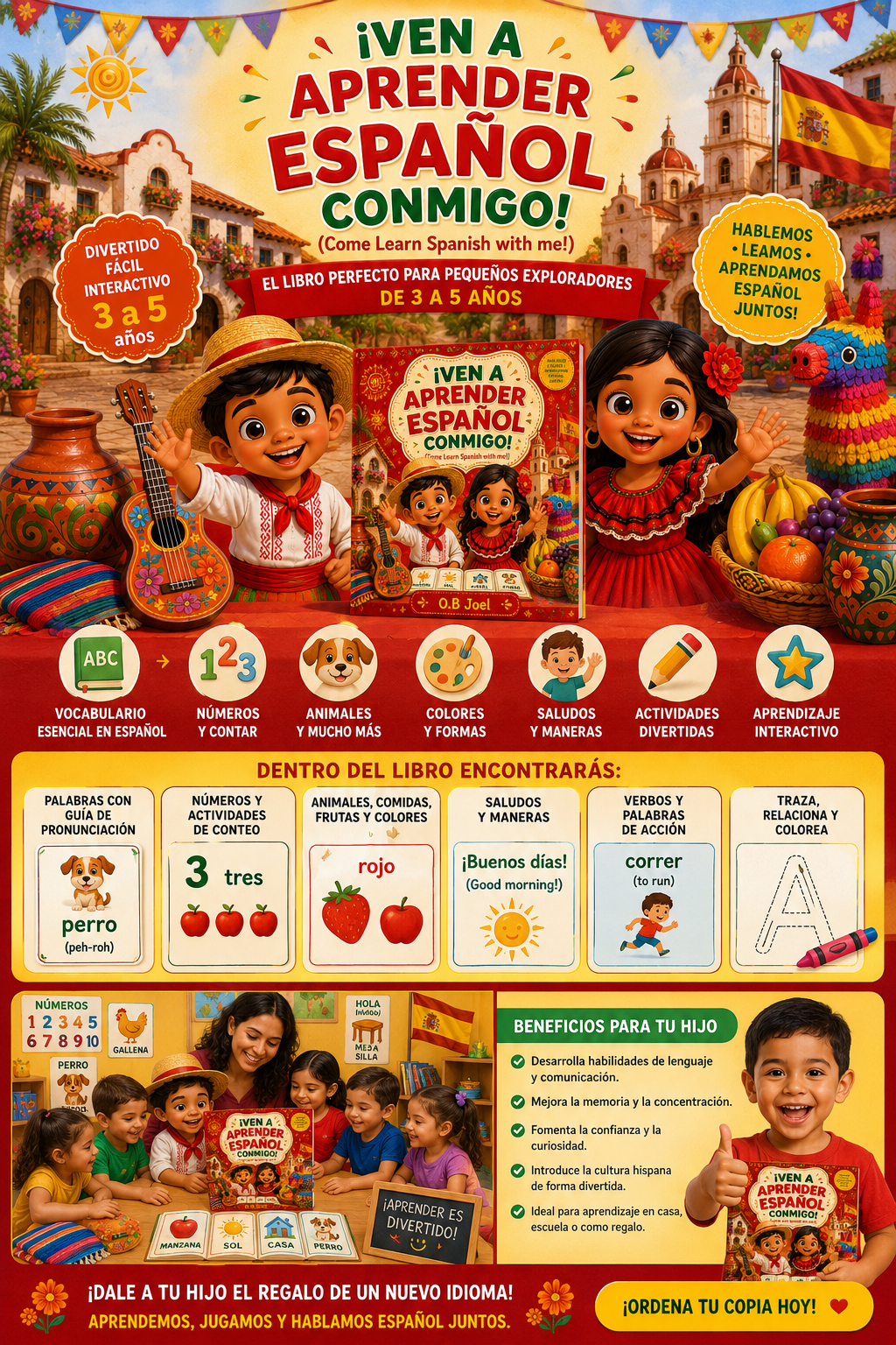 LITTLE LEARNERS LANGUAGE COLLECTION – 3 BOOK BUNDLE (Yoruba • Igbo • Spanish)